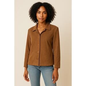 Briggs Brown Suede Vintage Jacket Size MP